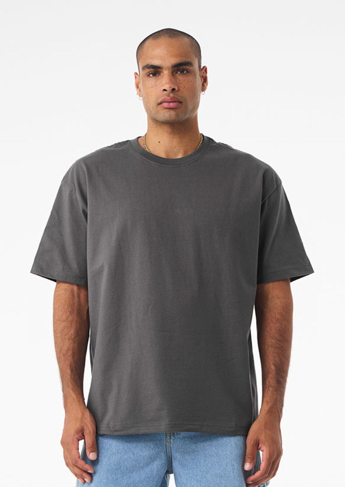 Unisex-T-Shirt aus schwerem Material mit kurzen Ärmeln