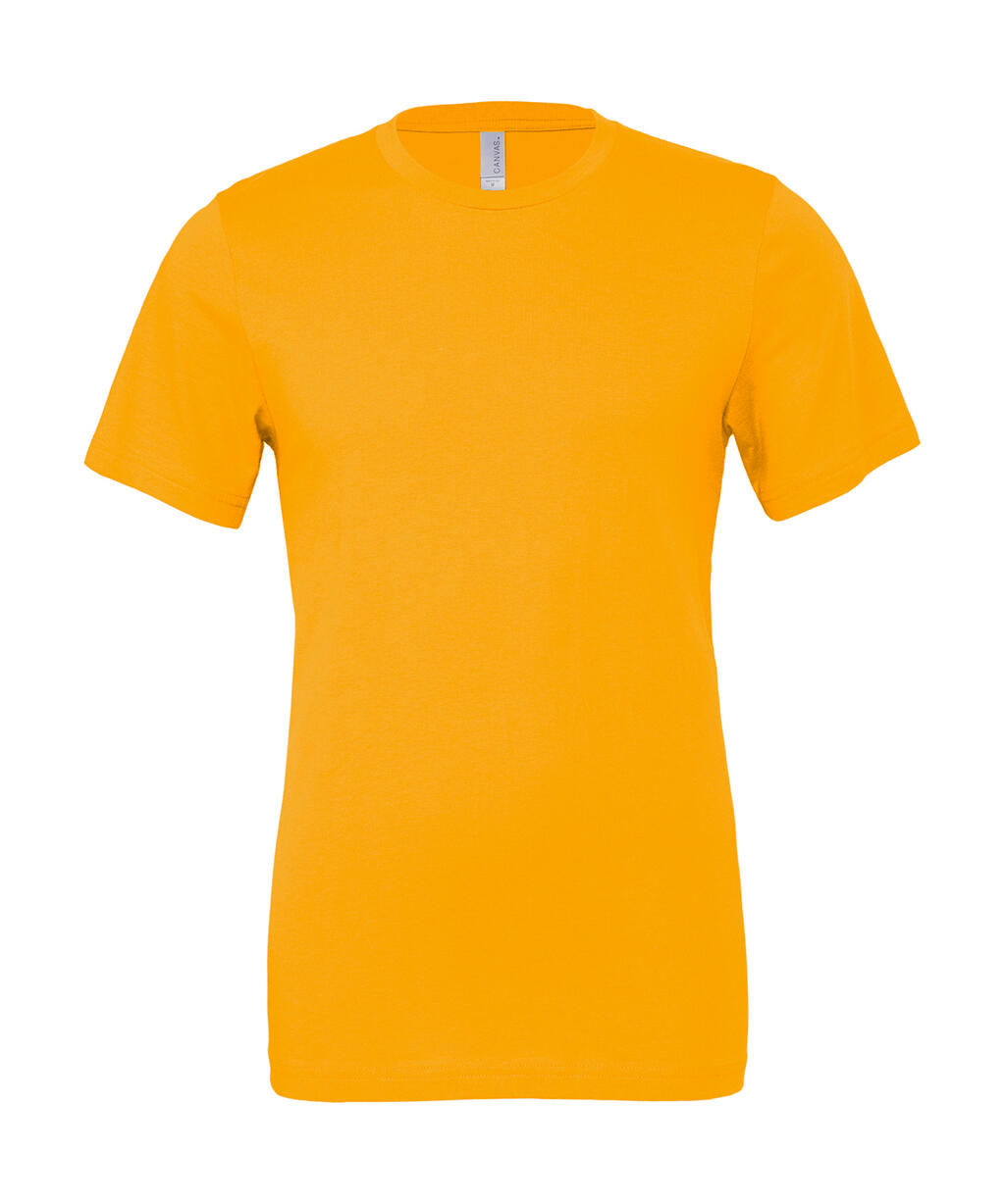 Unisex-T-Shirt aus Jersey mit kurzen Ärmeln - Senf