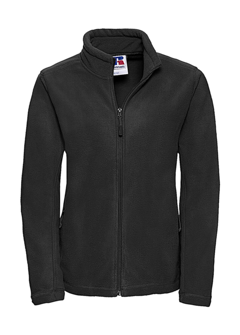 Damen-Fleecejacke mit durchgehendem Reißverschluss für Outdoor-Aktivitäten - 36 - Schwarz