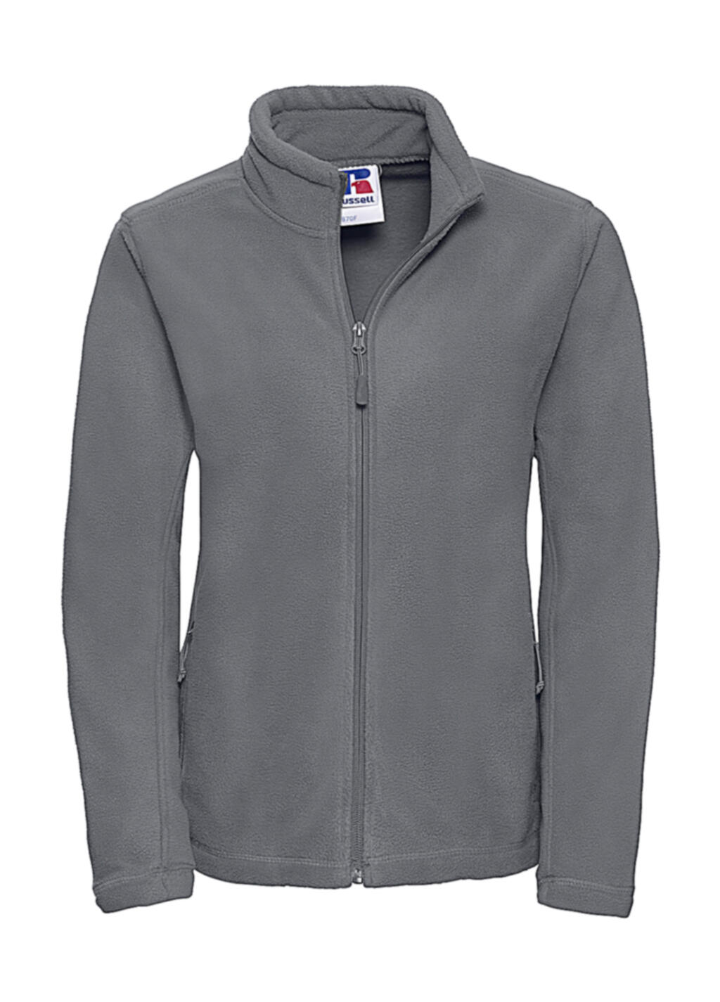 Damen-Fleecejacke mit durchgehendem Reißverschluss für Outdoor-Aktivitäten - CG - Konvoi Grau