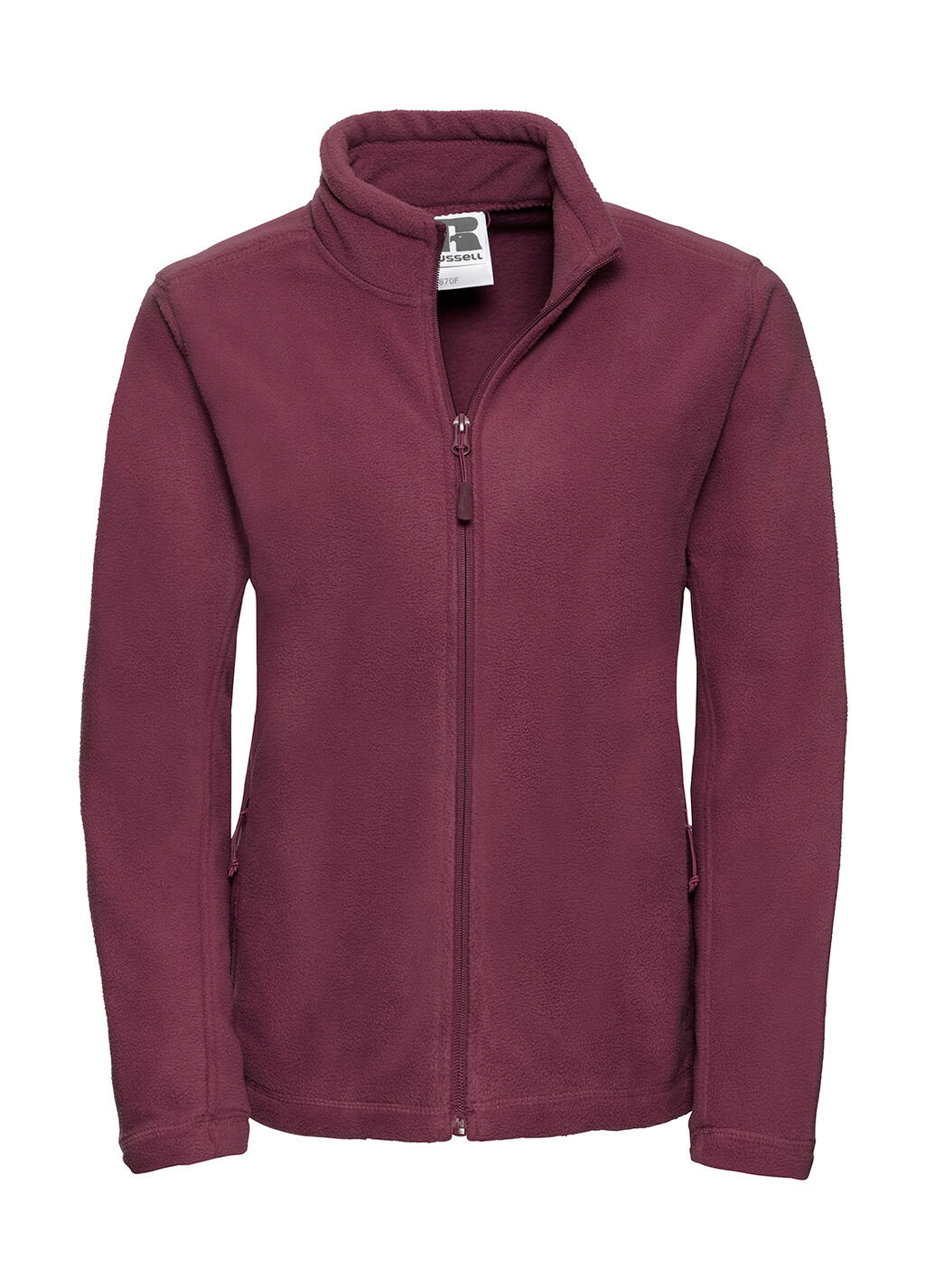 Damen-Fleecejacke mit durchgehendem Reißverschluss für Outdoor-Aktivitäten - BUR - Burgund