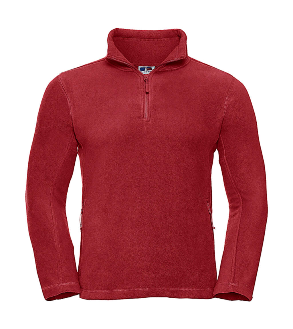 Fleecejacke mit Viertelreißverschluss für Outdoor-Aktivitäten - CR - Klassisches Rot