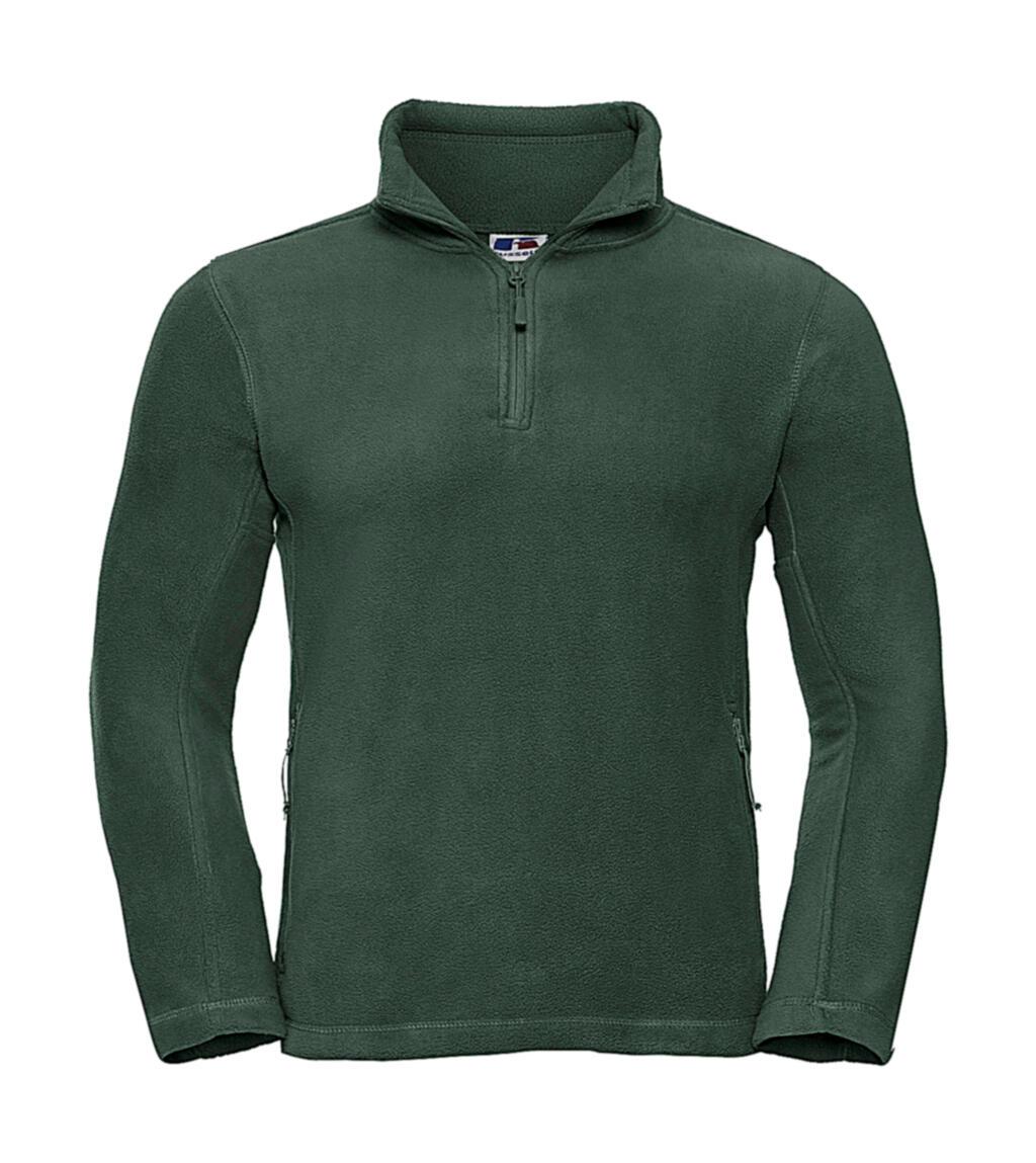 Fleecejacke mit Viertelreißverschluss für Outdoor-Aktivitäten - 38 - Flaschengrün