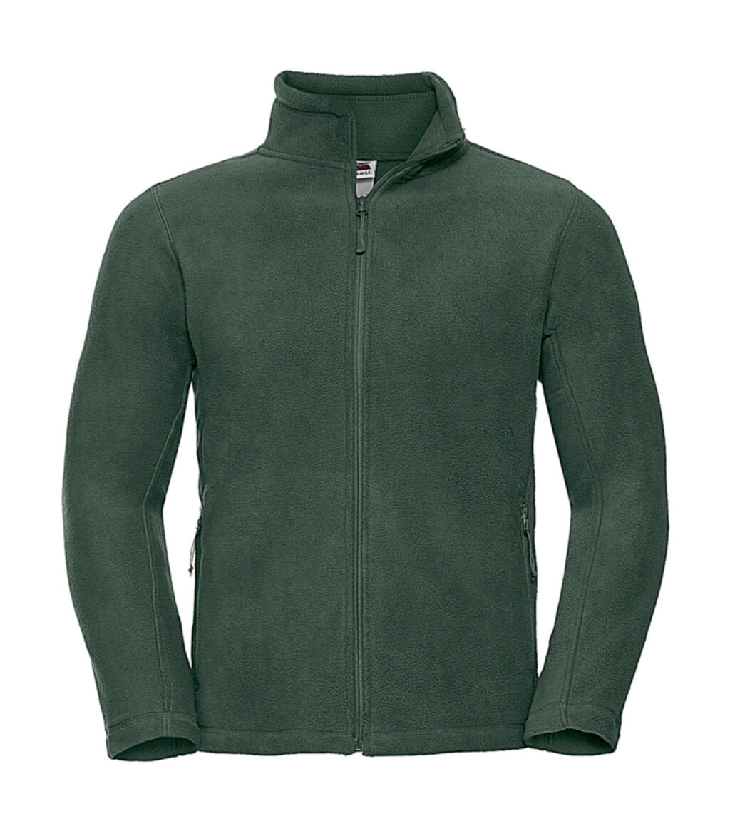 Herren-Fleecejacke mit durchgehendem Reißverschluss für draußen - 38 - Flaschengrün