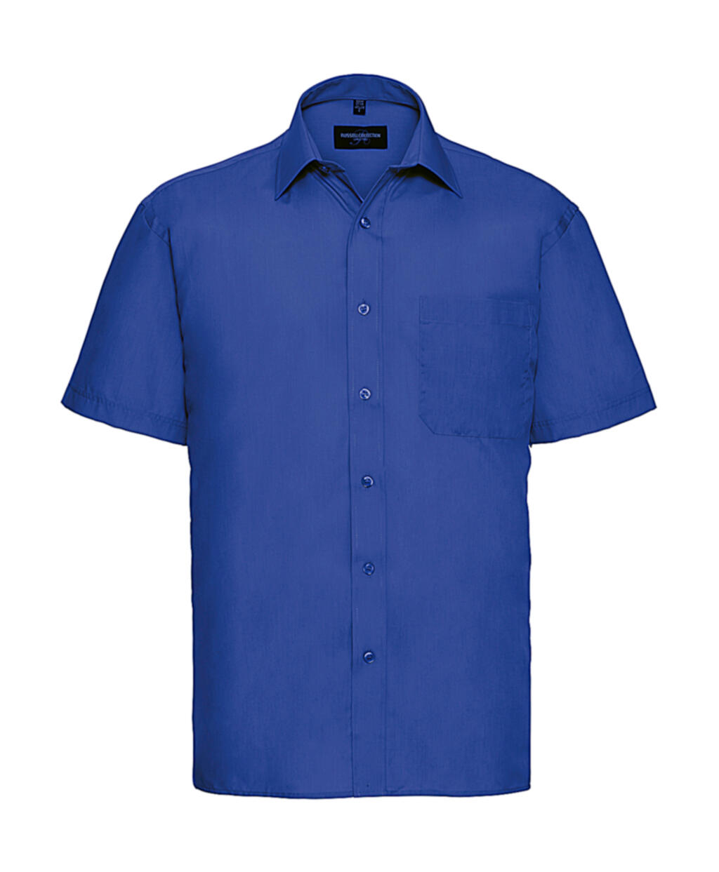 Klassisches Herren-Kurzarmhemd aus Baumwollmischgewebe - 306 - Bright Royal