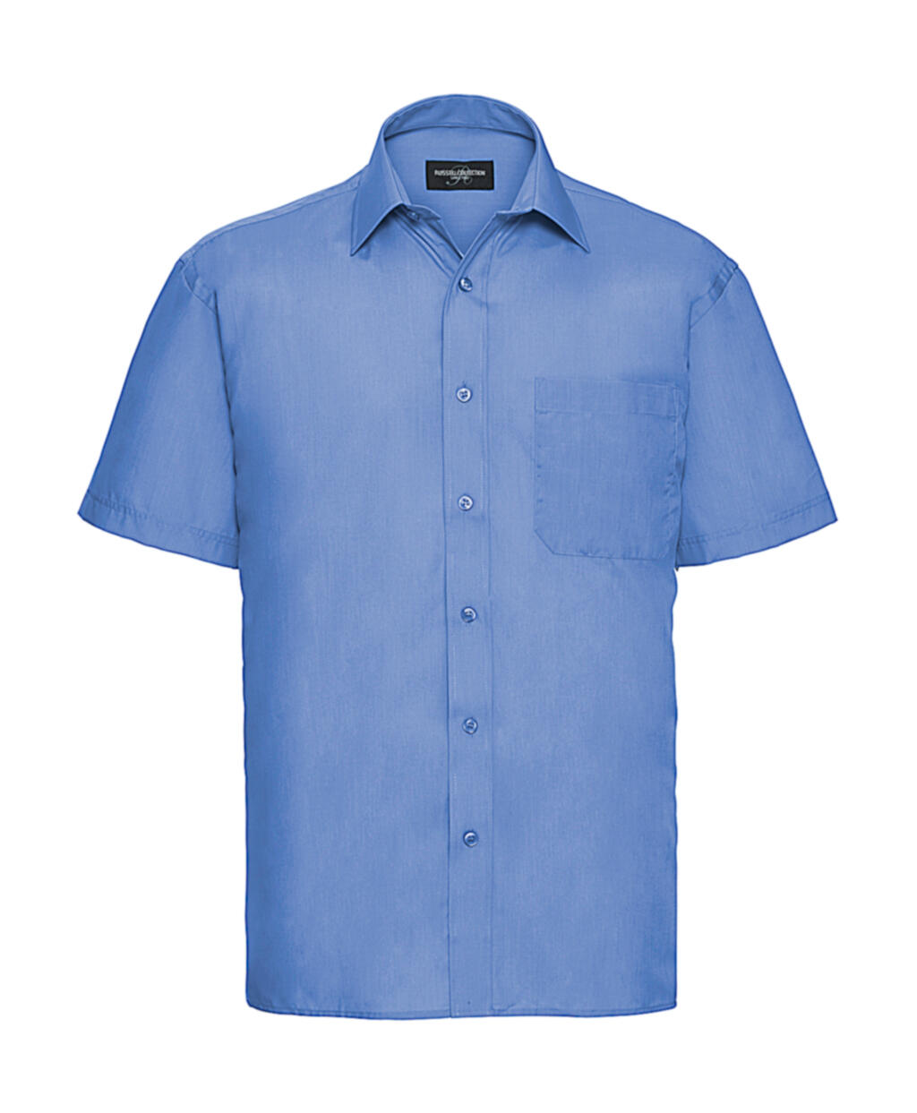 Klassisches Herren-Kurzarmhemd aus Baumwollmischgewebe - 233 - Corporate Blue