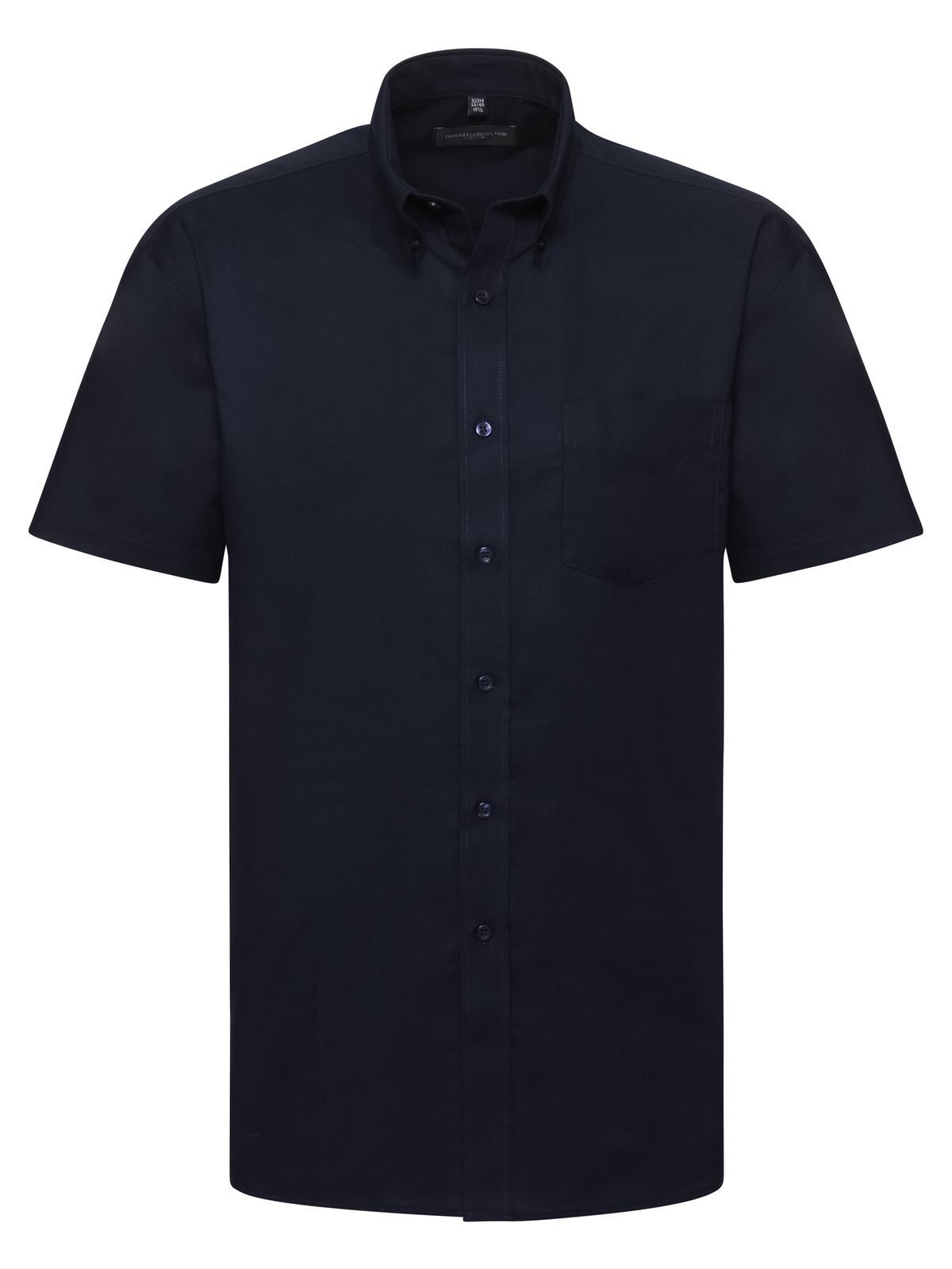Klassisches Oxford-Hemd für Herren mit kurzen Ärmeln - NB - Hellblau/Oxfordblau/Weiß