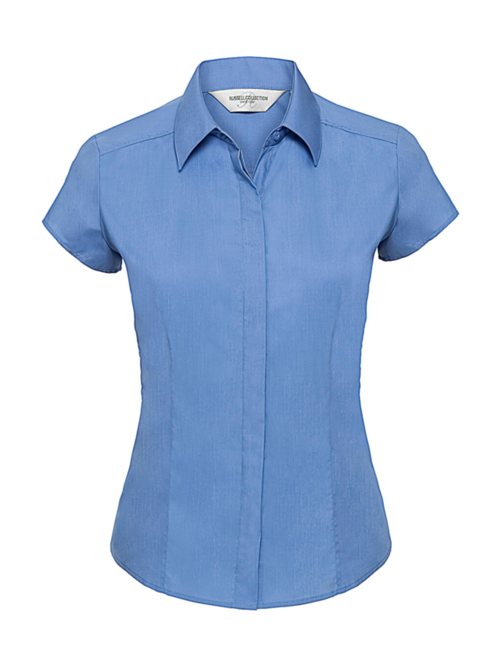 Kurzarm-Popelinehemd für Damen - CP - Corporate Blue