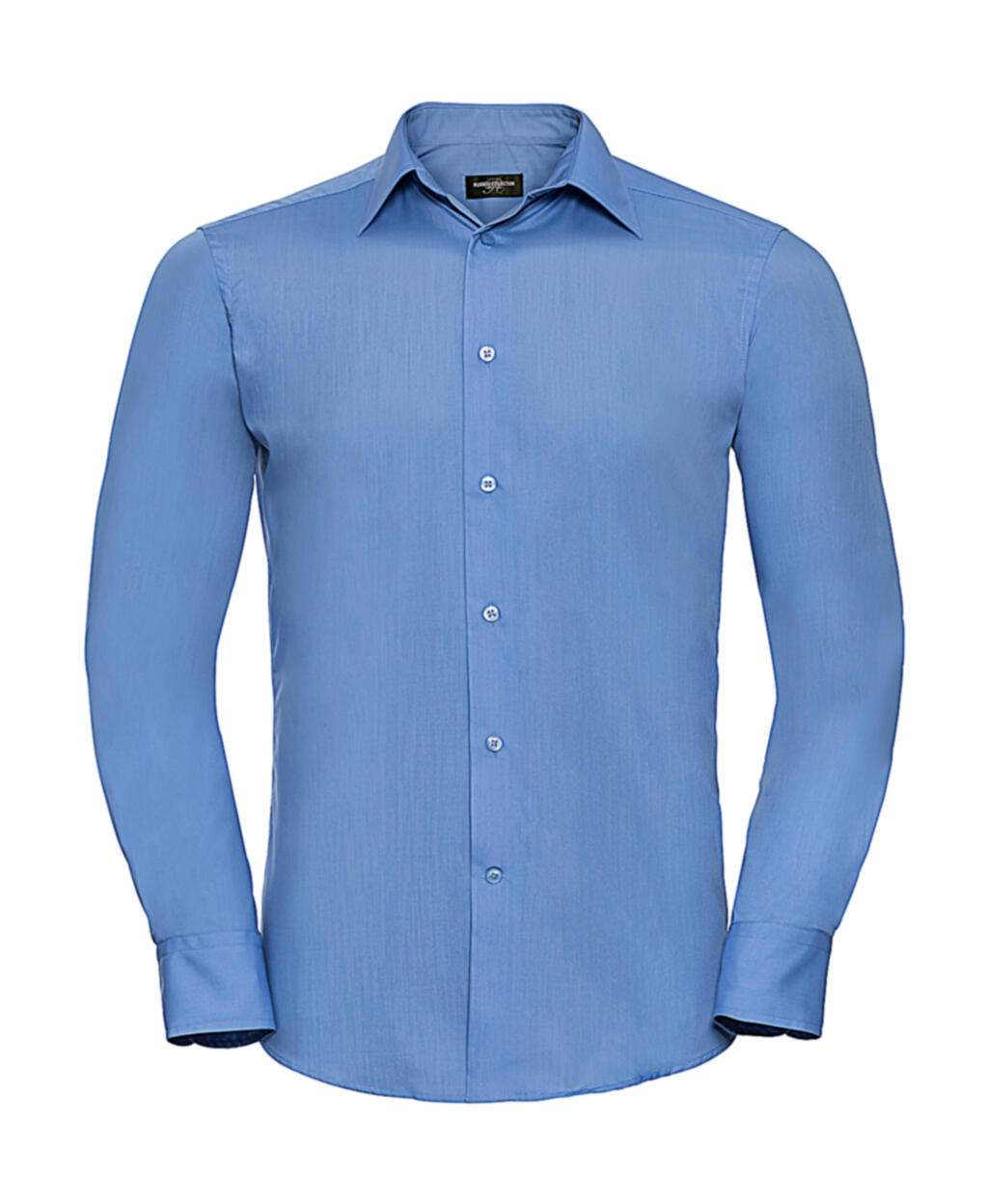 Herren-Langarmhemd aus Baumwollmischgewebe - 233 - Corporate Blue