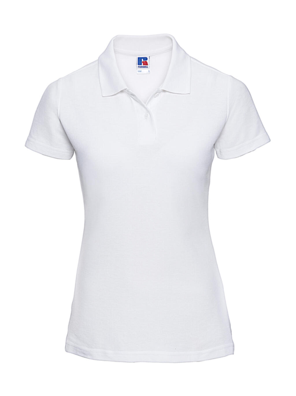 Klassisches Damen-Polo aus Baumwollmischgewebe - 000 - Weiß