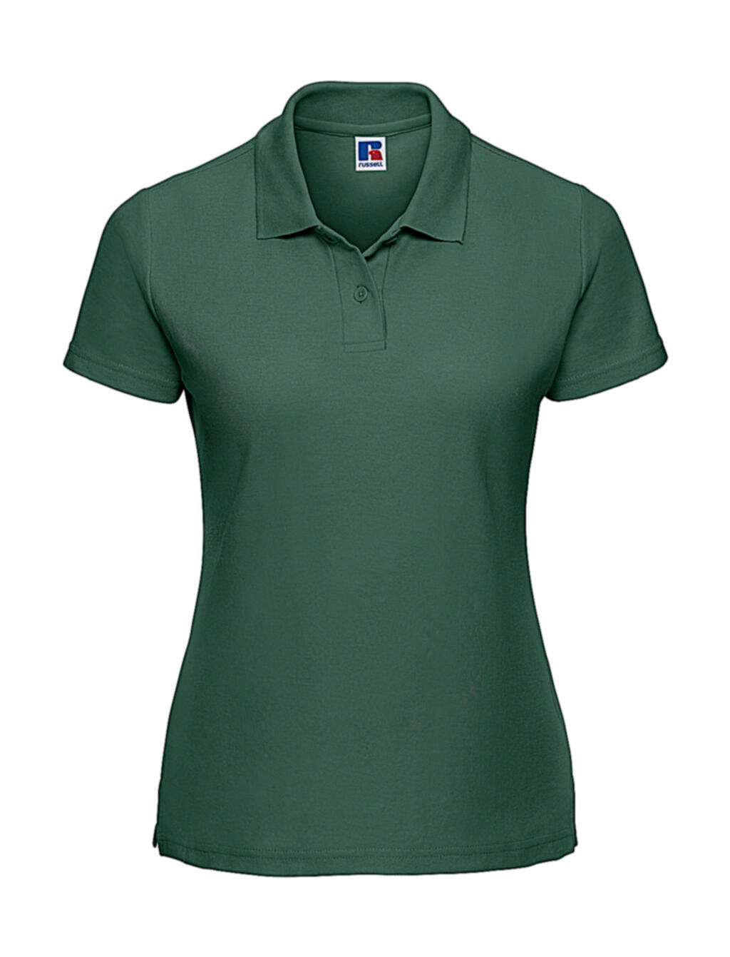 Klassisches Damen-Polo aus Baumwollmischgewebe - 540 - Flaschengrün