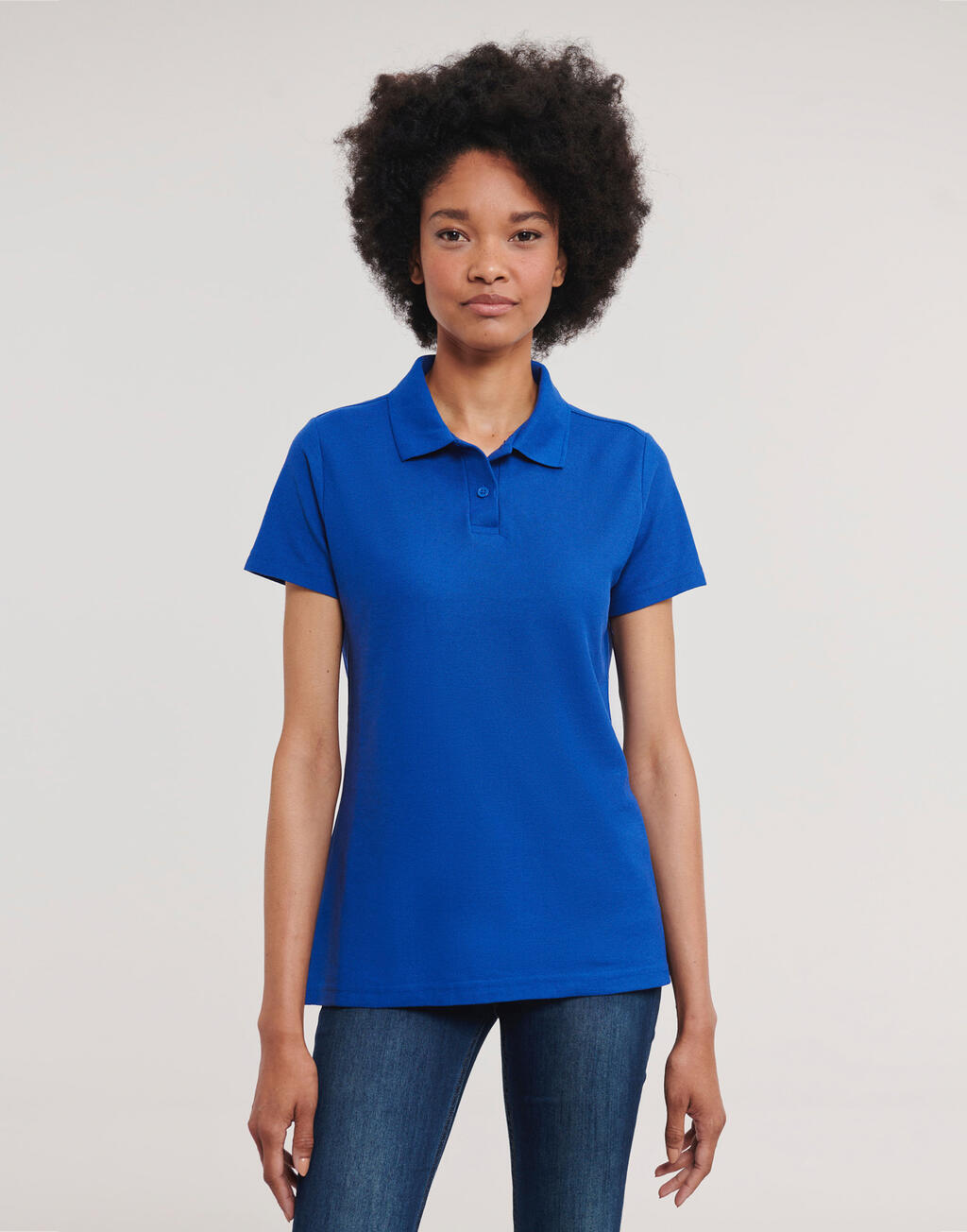 Klassisches Damen-Polo aus Baumwollmischgewebe