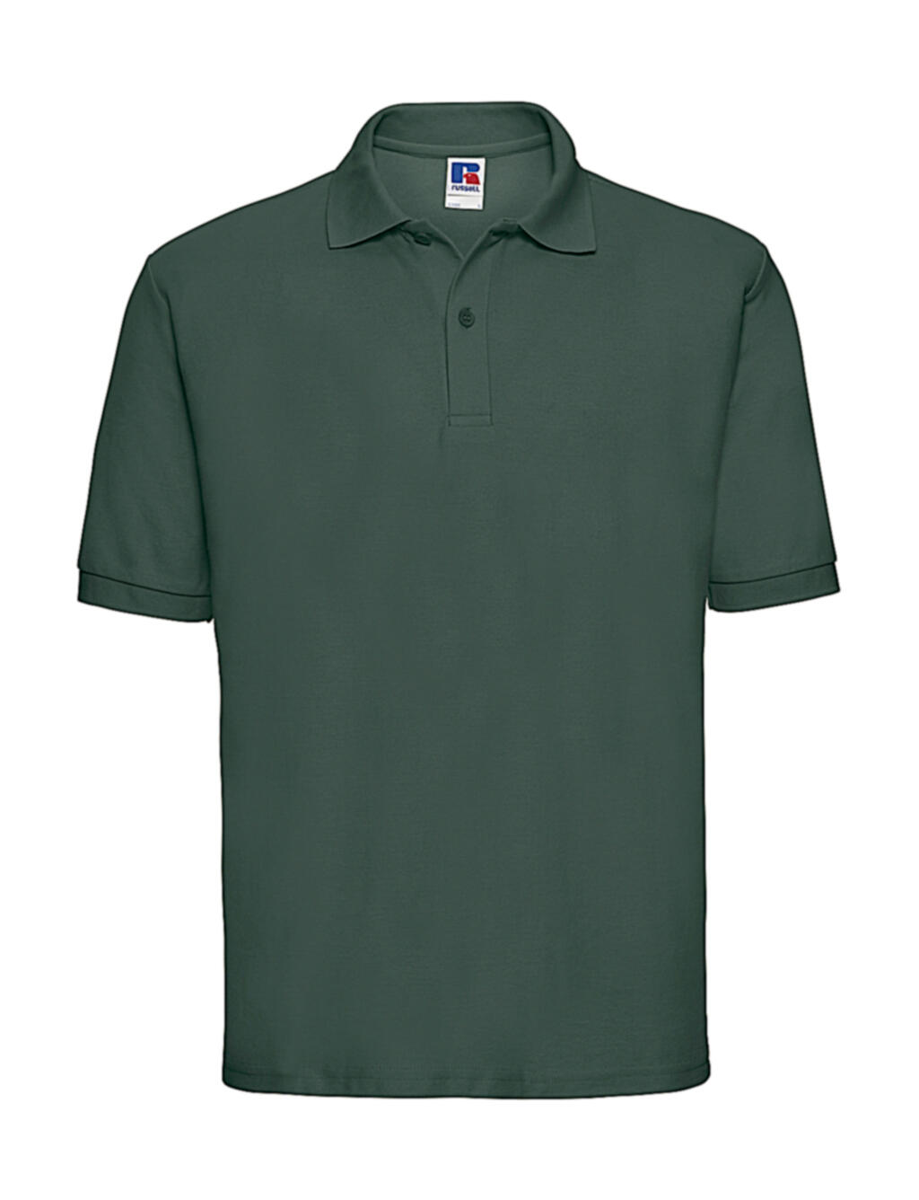 Klassisches Herren-Polohemd aus Baumwollmischgewebe - 540 - Flaschengrün