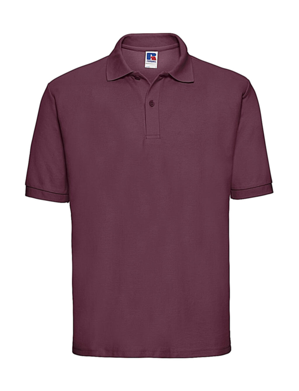 Klassisches Herren-Polohemd aus Baumwollmischgewebe - 448 - Burgund