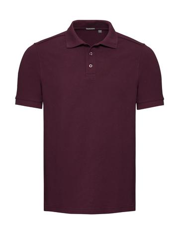Tailliertes Stretch-Polohemd für Herren - BUR - Burgund