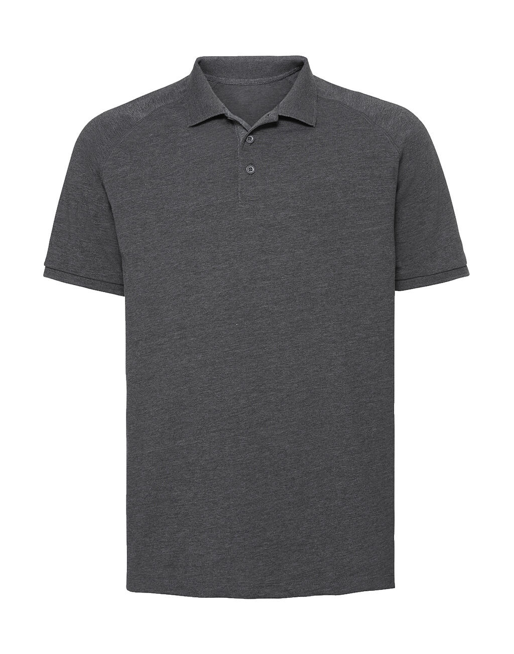 Herren Jersey HD Raglan Polo - GY - Graumergel
