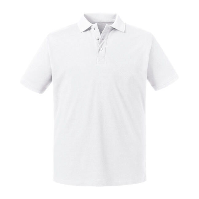 Herren-Polo aus reiner Bio-Baumwolle - 30 - Weiß