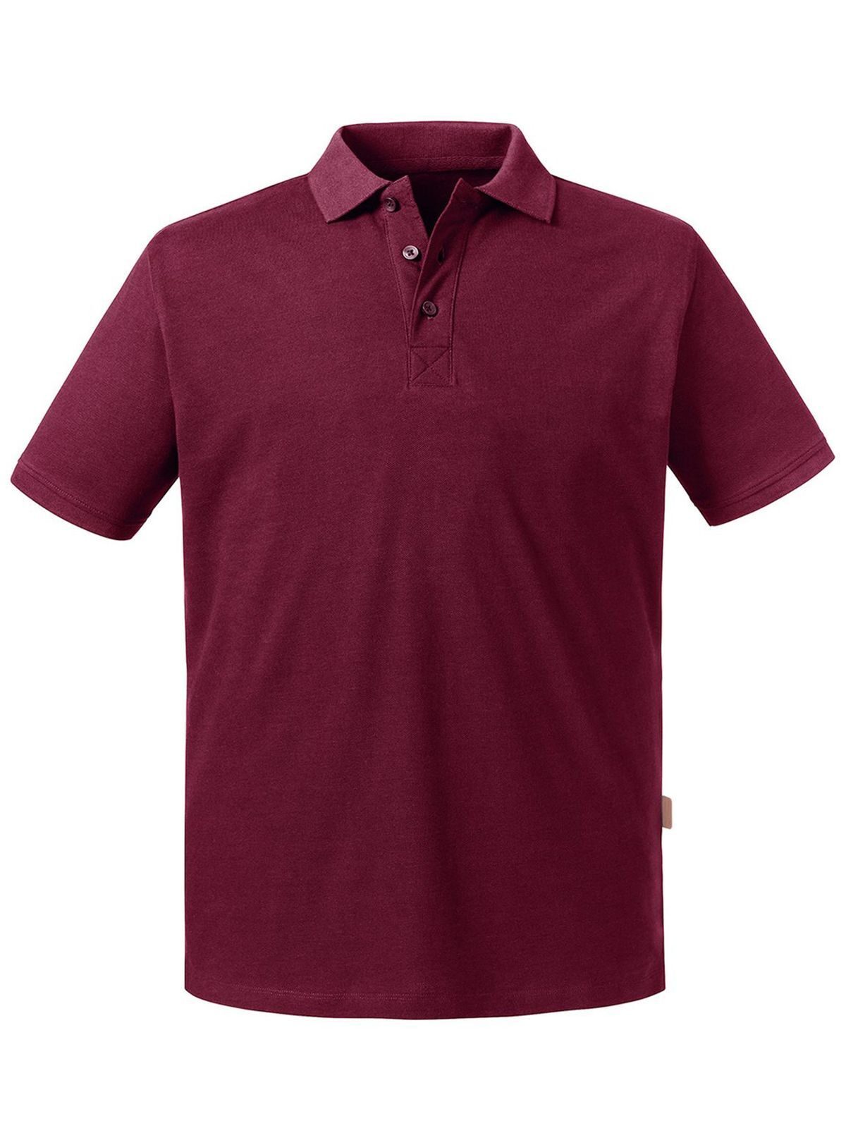 Herren-Polo aus reiner Bio-Baumwolle - BUR - Burgund