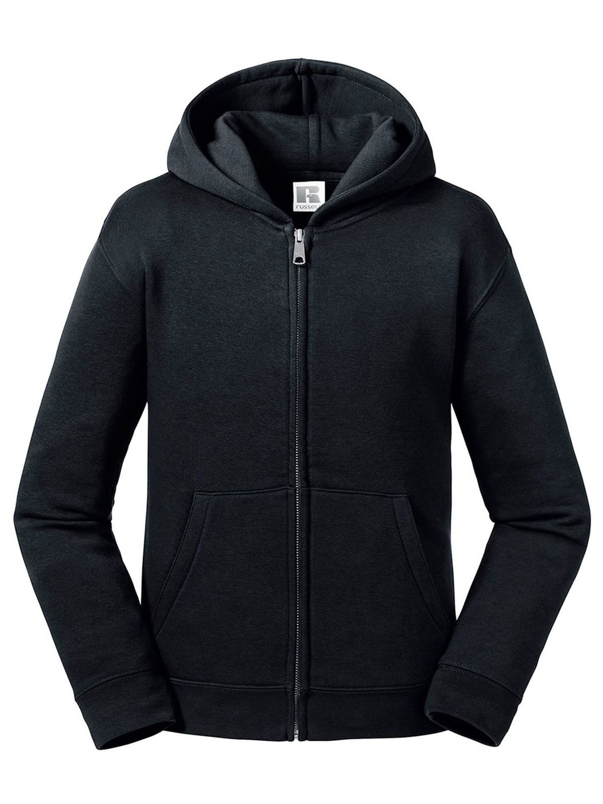 Authentische Kinderjacke mit Kapuze und Reißverschluss - 36 - Schwarz