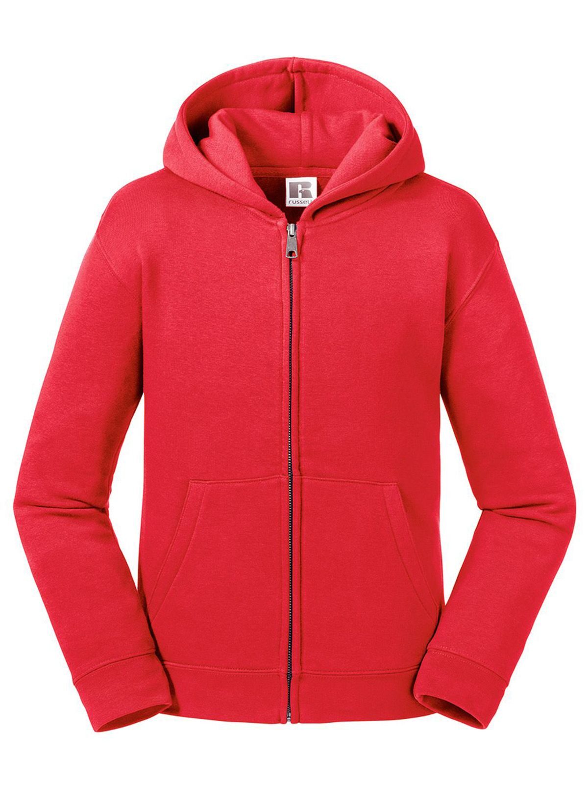 Authentische Kinderjacke mit Kapuze und Reißverschluss - CR - Klassisches Rot
