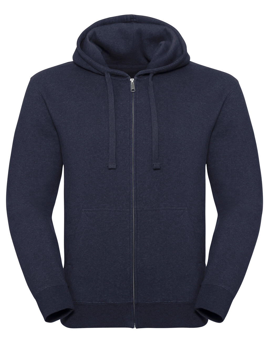 Authentisches Melange-Sweatshirt mit Kapuze und Reißverschluss für Herren