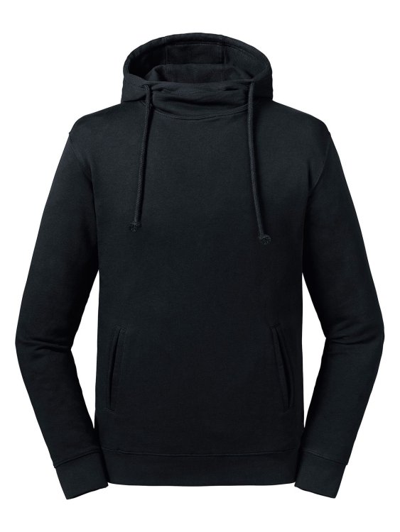 Reiner Bio-Hoodie mit hohem Kragen - 36 - Schwarz
