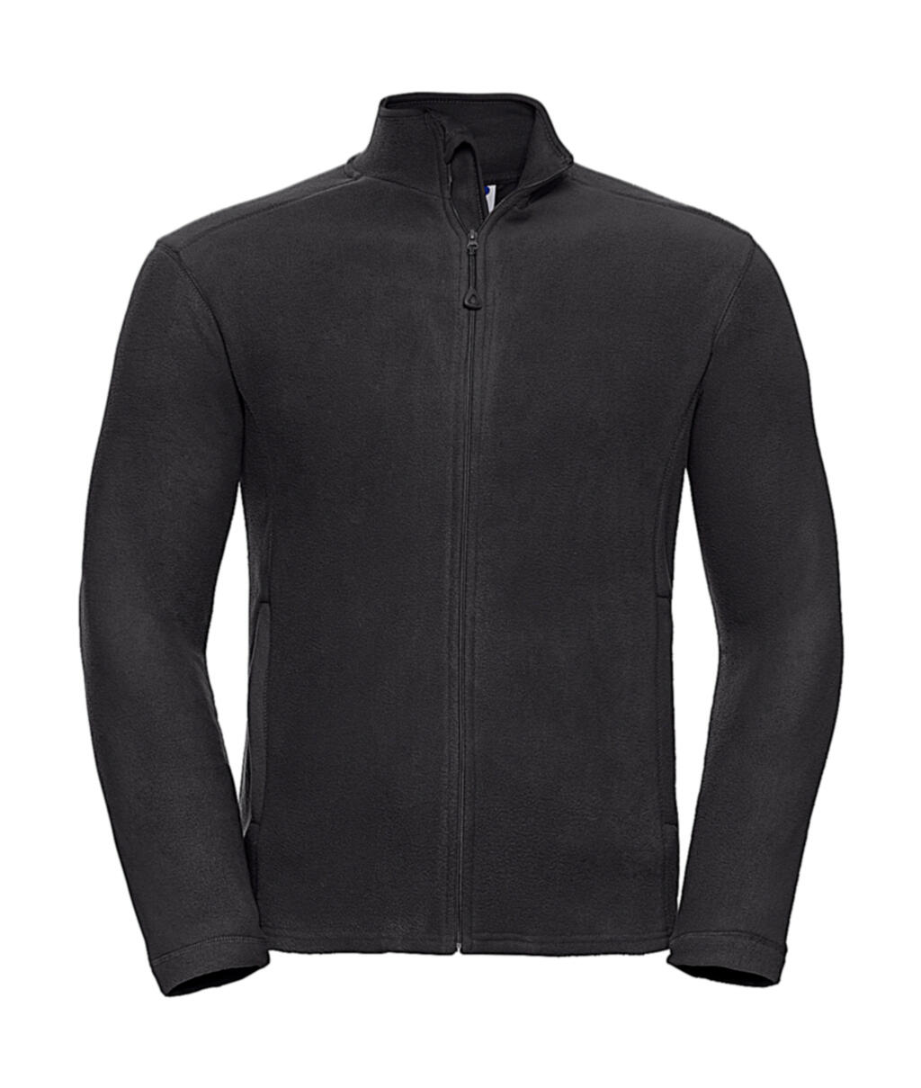 Herren-Mikrofleecejacke mit durchgehendem Reißverschluss - 36 - Schwarz
