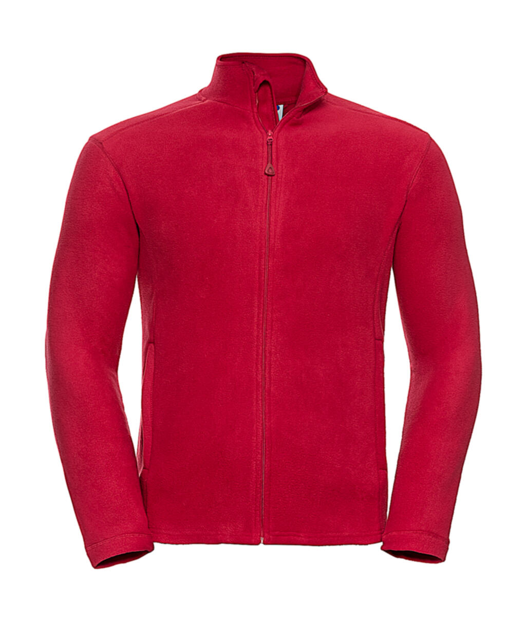 Herren-Mikrofleecejacke mit durchgehendem Reißverschluss - CR - Klassisches Rot