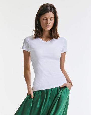 Pure Organic Damen-T-Shirts mit V-Ausschnitt