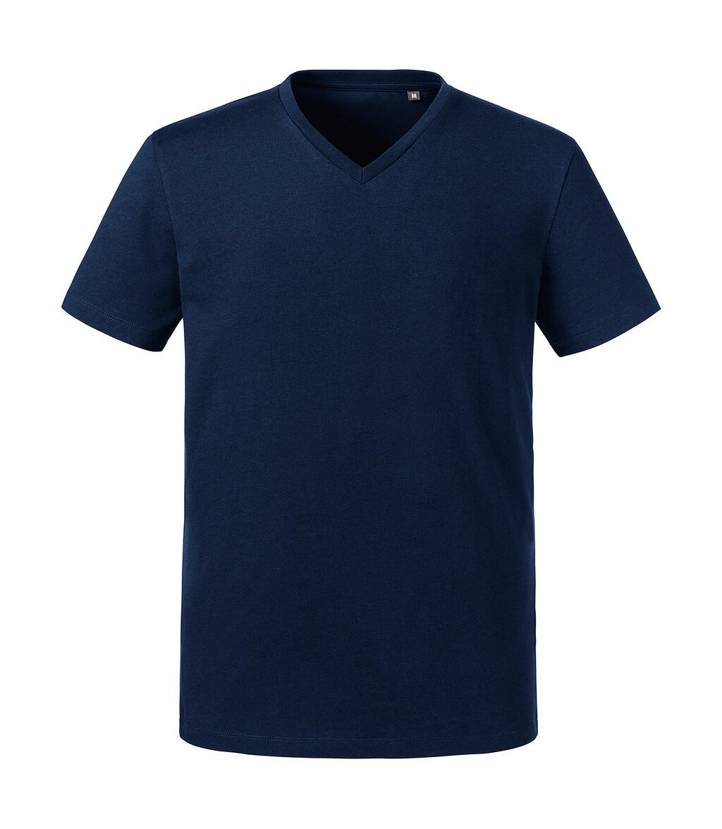 Reines Bio-Herren-T-Shirt mit V-Ausschnitt - FN - Französische Marine