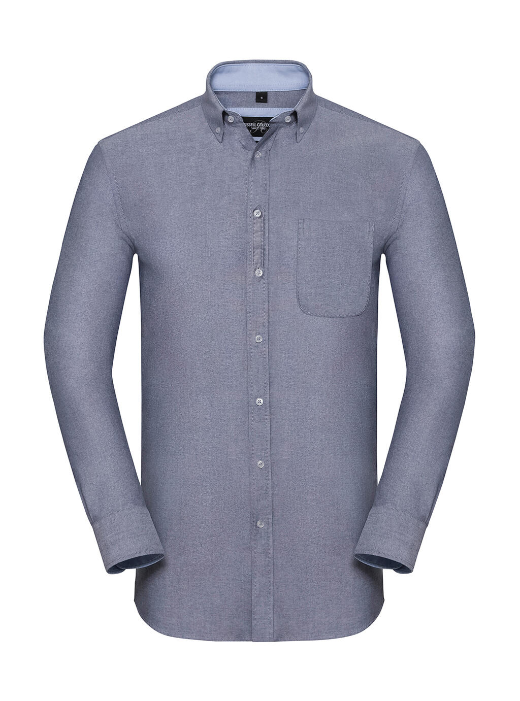 LS Tailored Washed Oxford Shirt - OO - Oxford Navy/Oxford Blue