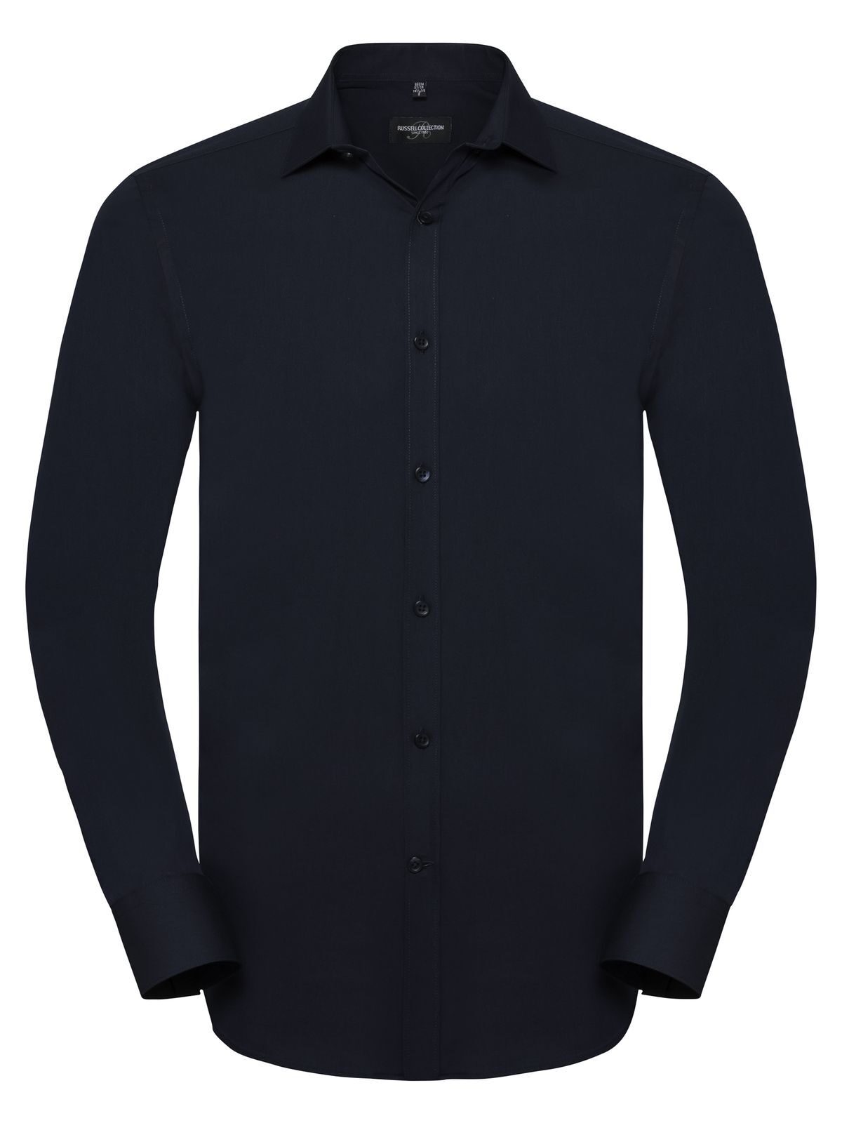 Herren Langarm-T-Shirt mit optimalem Stretchanteil - NB - Hellblau/Oxfordblau/Weiß