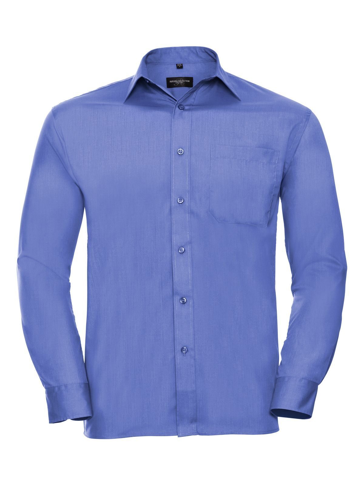 Klassisches Herren-Langarmhemd aus Baumwollmischgewebe - CP - Corporate Blue