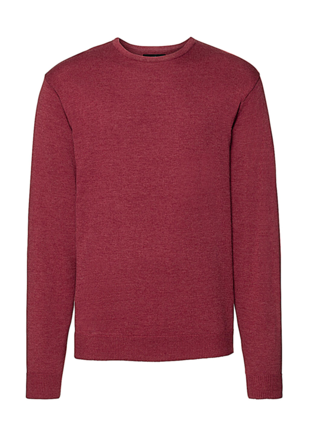 Herrenpullover mit Rundhalsausschnitt - MC - Cranberry Mergel
