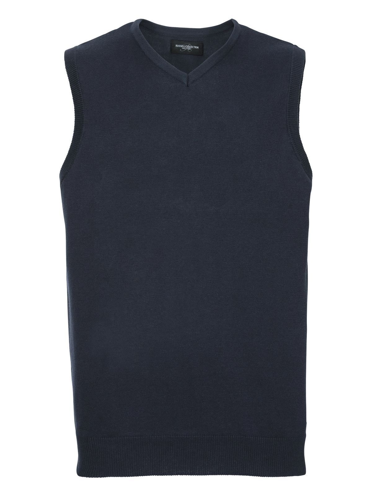 Ärmelloser Strickpullover für Herren mit V-Ausschnitt - FN - Französische Marine