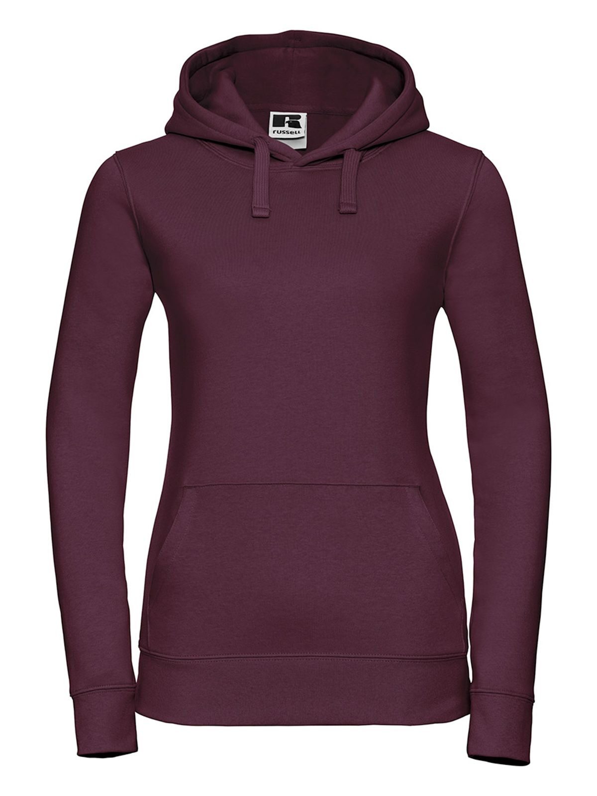 Authentischer Damen-Kapuzenpullover - BUR - Burgund