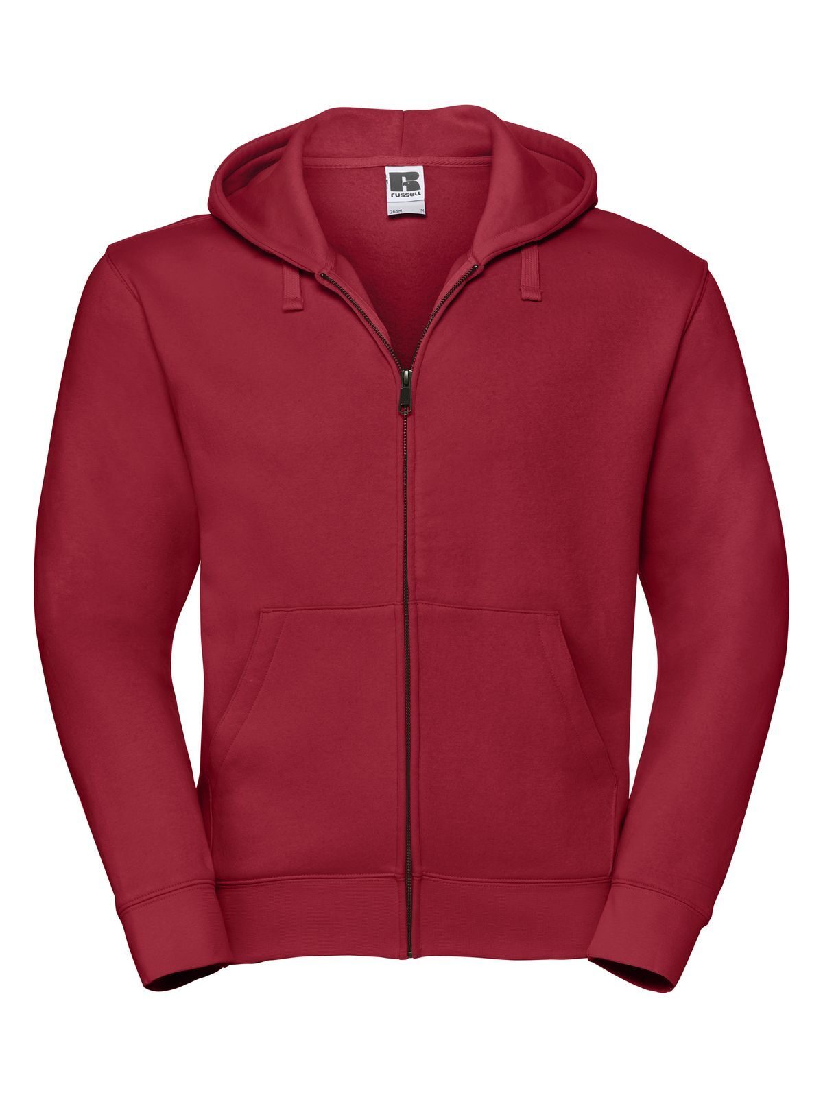 Authentische Herren-Kapuzenjacke mit Reißverschluss - CR - Klassisches Rot