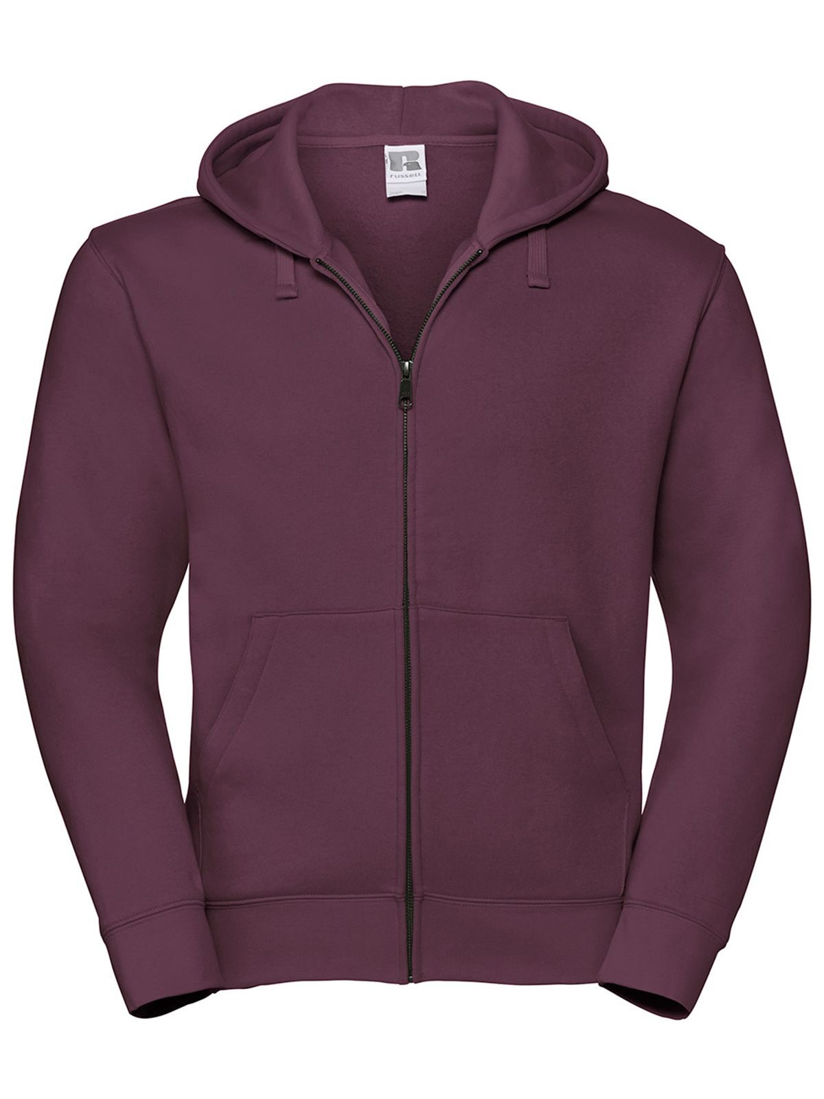 Authentische Herren-Kapuzenjacke mit Reißverschluss - BUR - Burgund