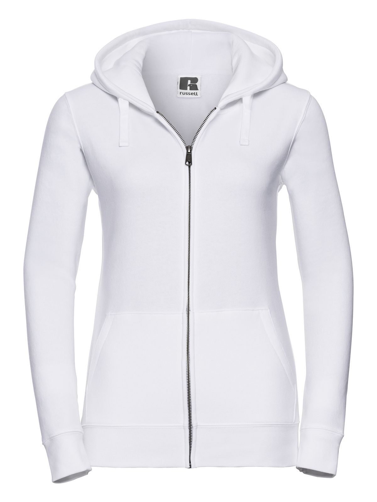 Authentische Damen-Kapuzenjacke mit Reißverschluss - 30 - Weiß