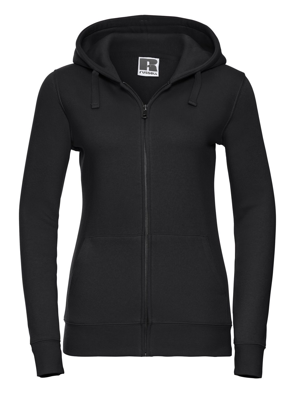 Authentische Damen-Kapuzenjacke mit Reißverschluss - 36 - Schwarz