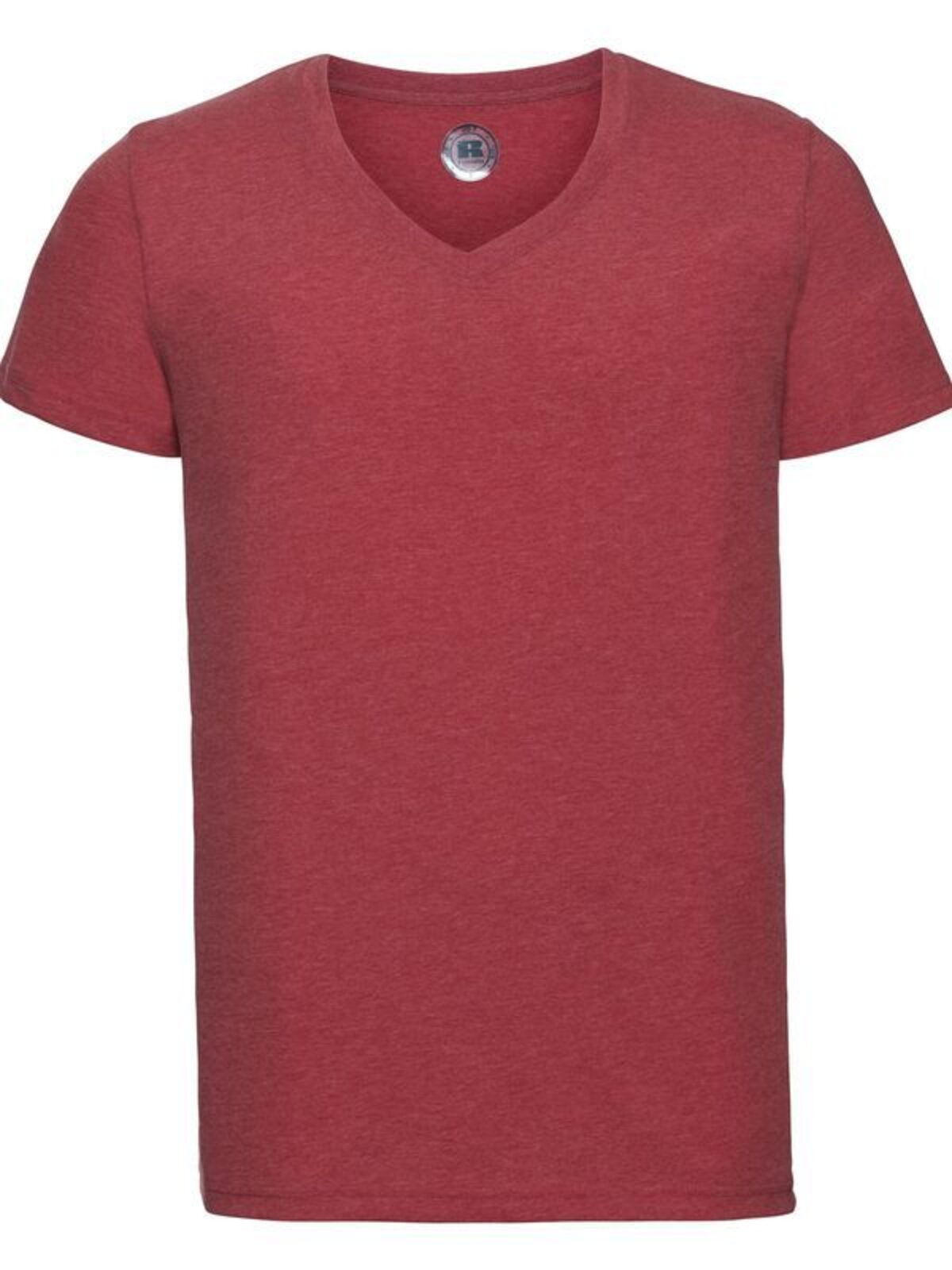 Herren-T-Shirt mit V-Ausschnitt und HD-Auflösung - RM - Roter Mergel