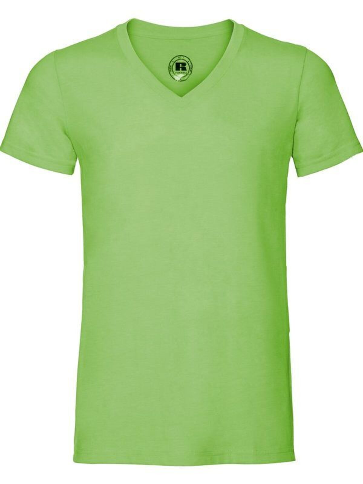Herren-T-Shirt mit V-Ausschnitt und HD-Auflösung - G5 - Grüner Mergel