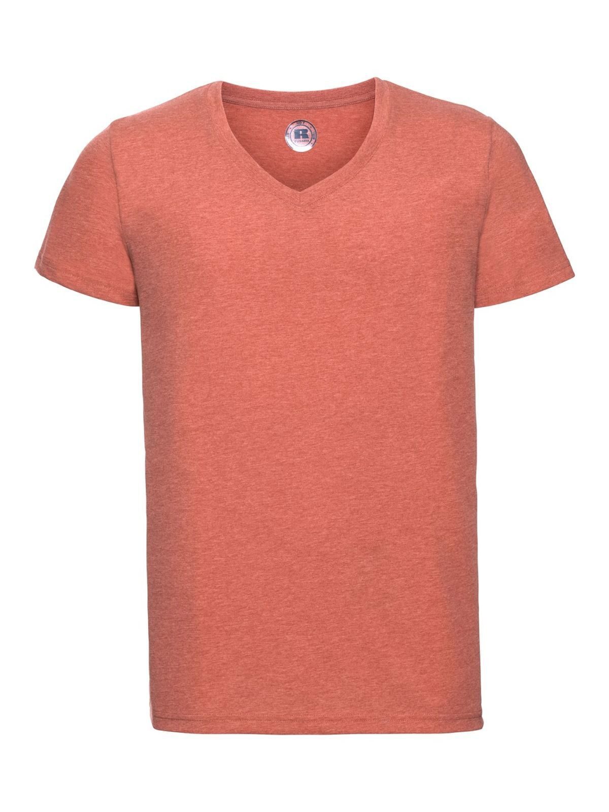 Herren-T-Shirt mit V-Ausschnitt und HD-Auflösung - 3C - Korallenmergel
