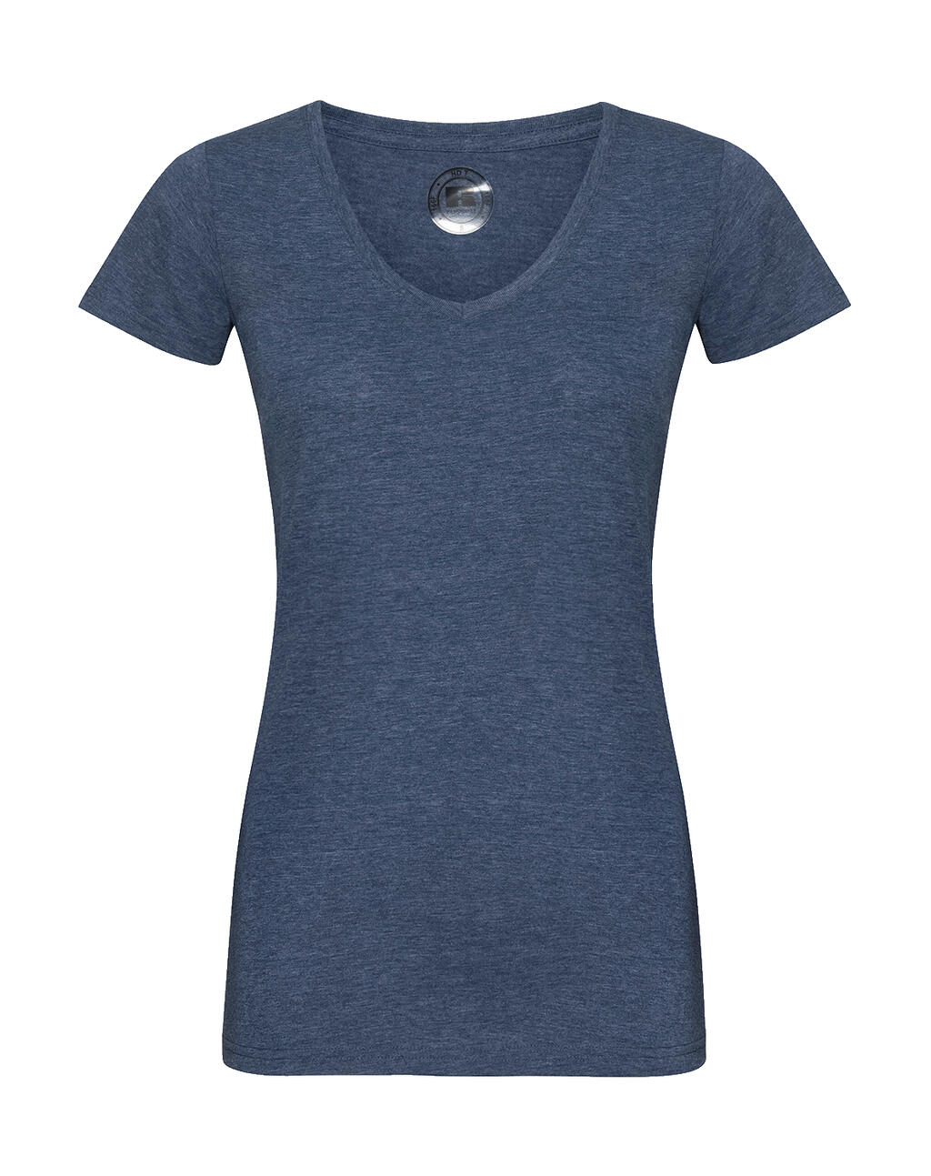 HD Damen-T-Shirt mit V-Ausschnitt - N9 - Hellblau meliert