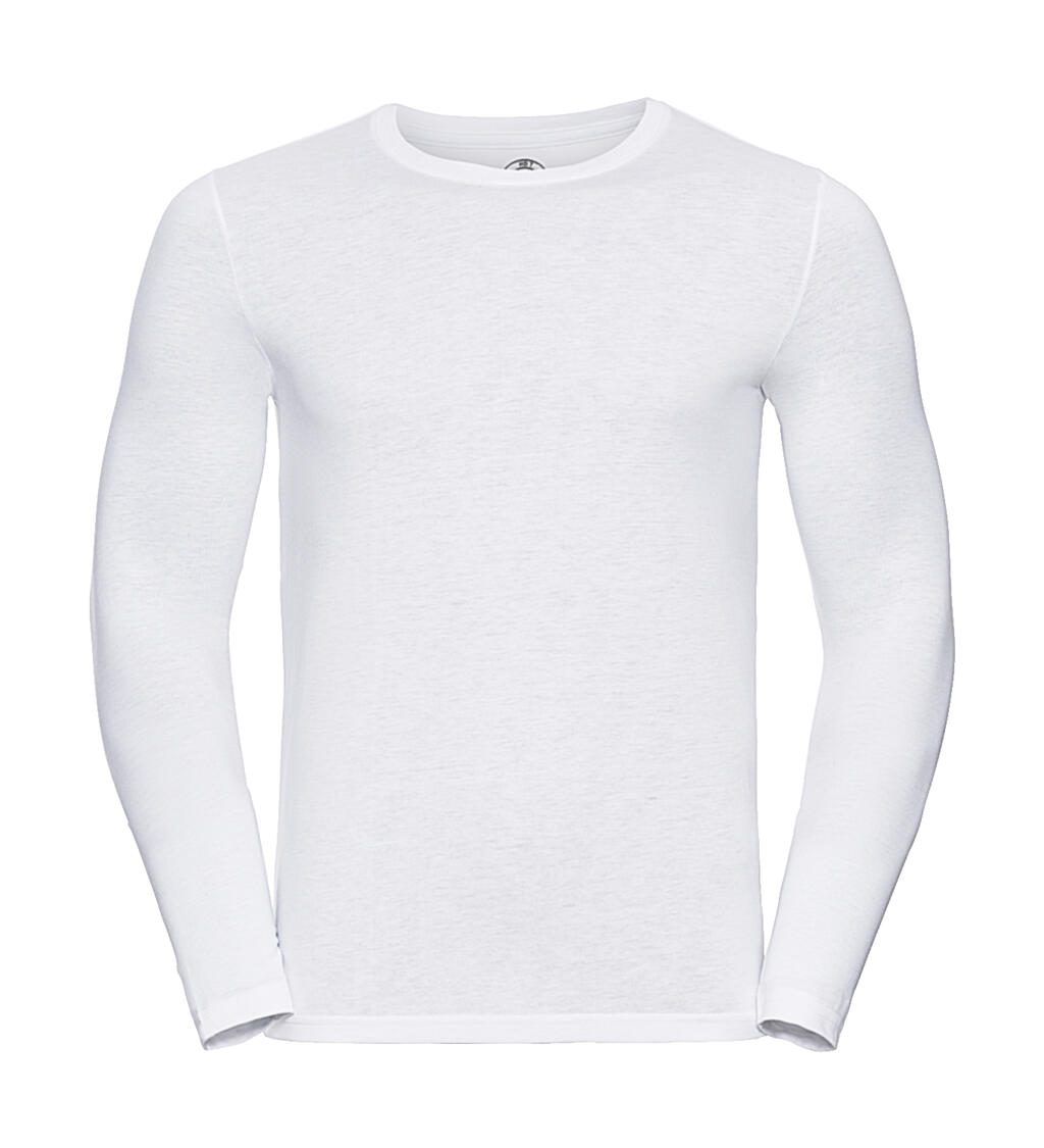 Herren HD Langarm-T-Shirt - 30 - Weiß