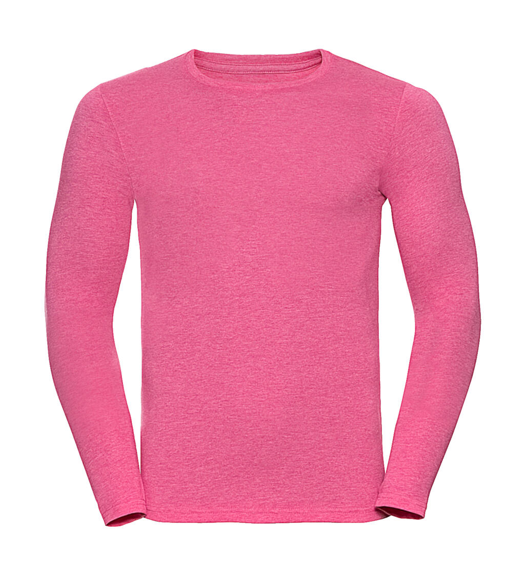 Herren HD Langarm-T-Shirt - 2P - Rosa Mergel