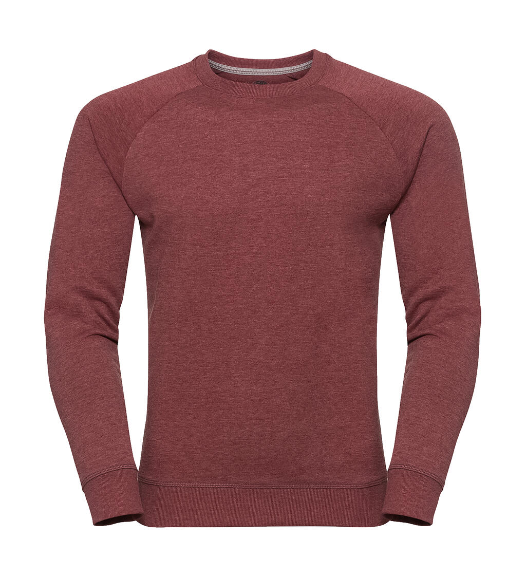 Herren-Raglan-Sweatshirt aus French Terry in HD-Qualität - MM - Kastanienbrauner Mergel