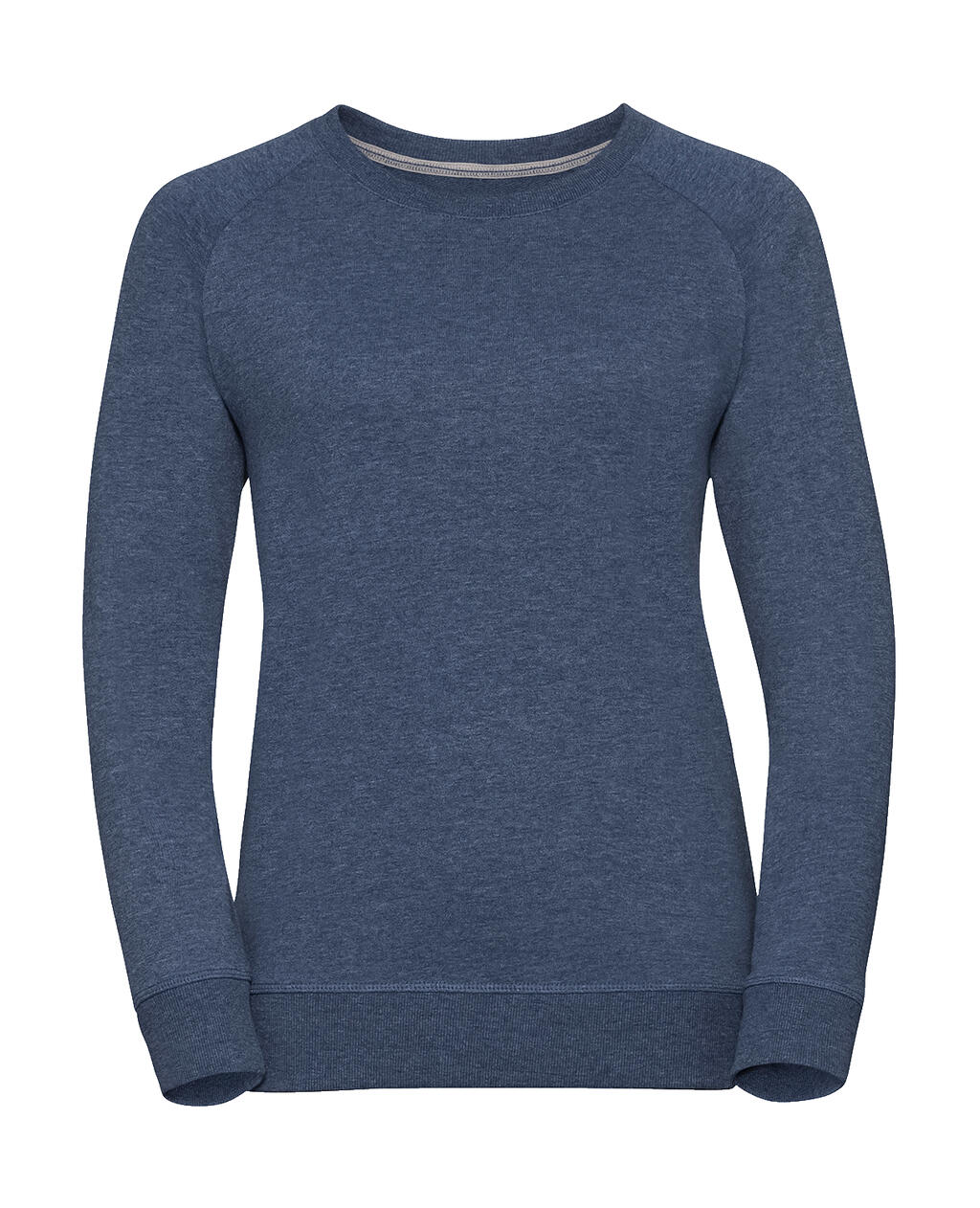 Damen-Raglan-Sweatshirt aus French Terry in HD-Qualität - N9 - Hellblau meliert