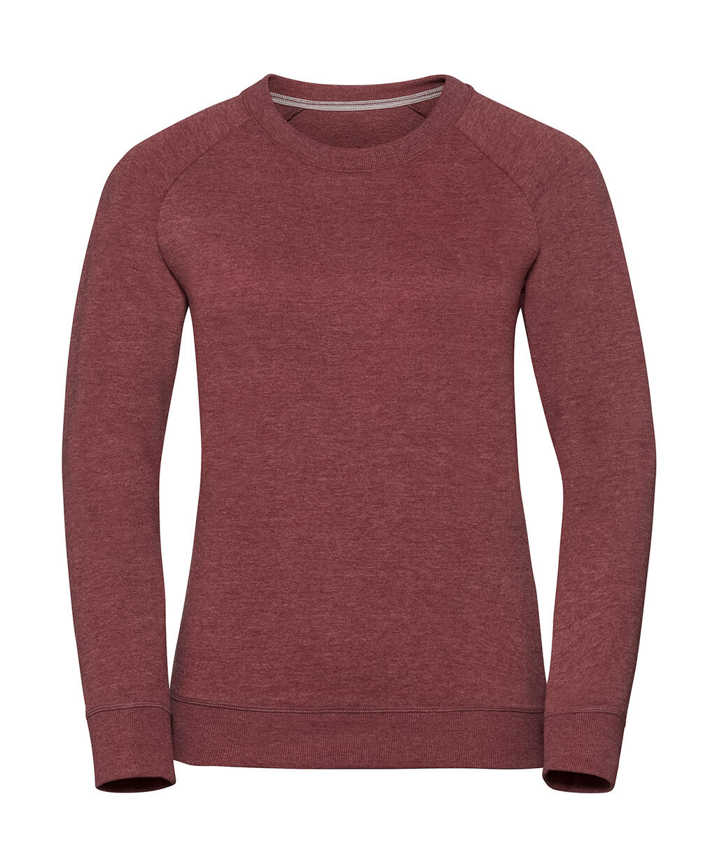 Damen-Raglan-Sweatshirt aus French Terry in HD-Qualität - MM - Kastanienbrauner Mergel