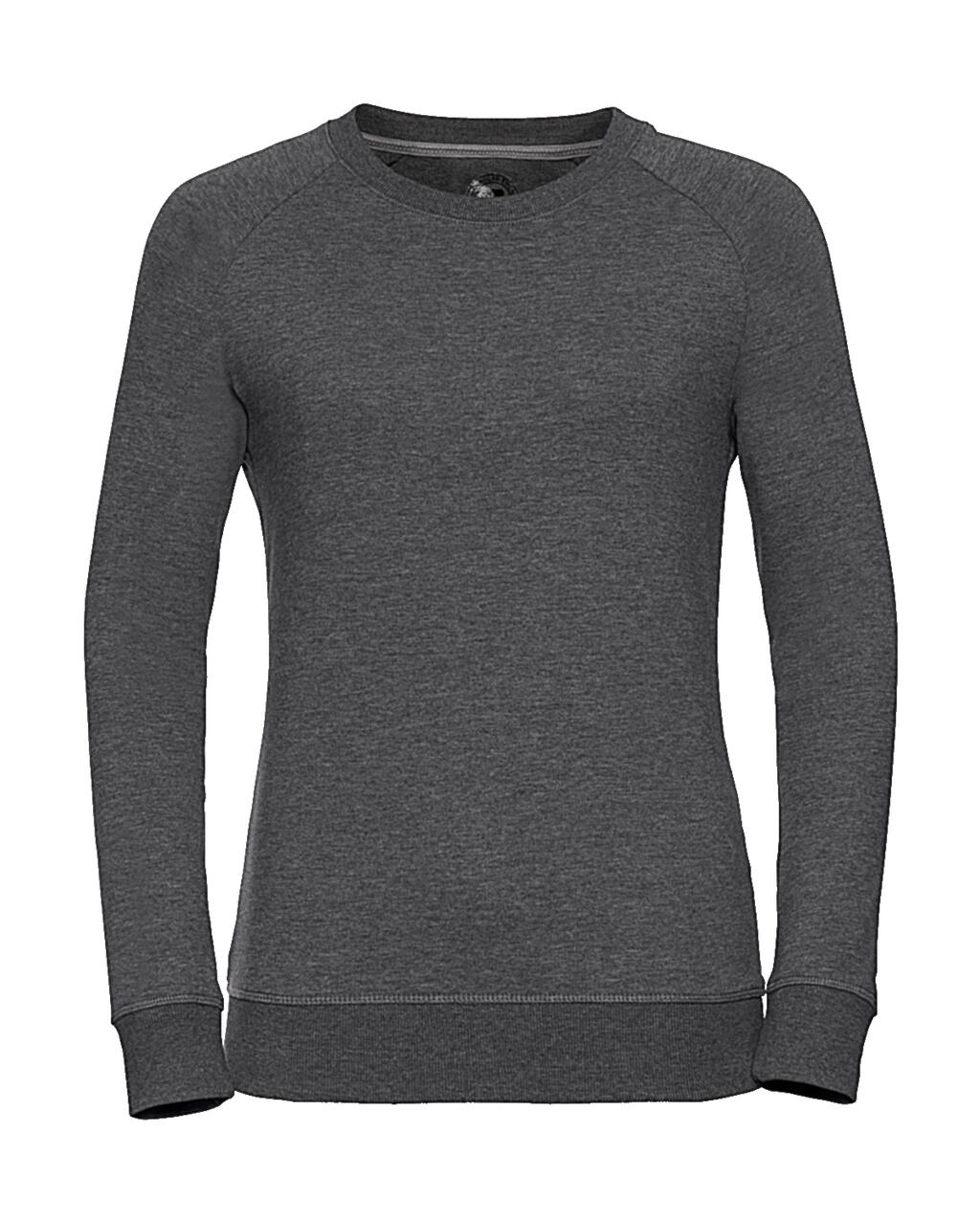 Damen-Raglan-Sweatshirt aus French Terry in HD-Qualität - GY - Graumergel
